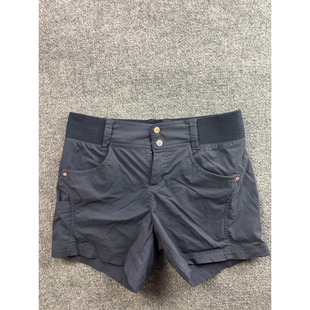 Title Nine Clamber Shorts Womens 6 Gray Hiking Outdoor Stretch Pockets